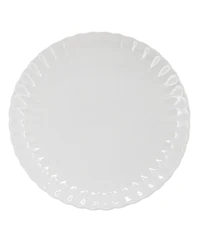 Elama Jane Round Scalloped 16-Pc. Dinnerware Set, Service For 4