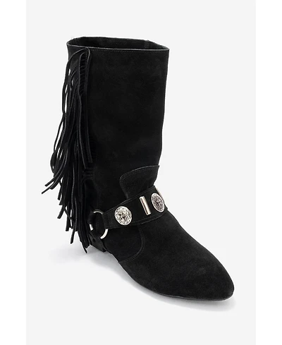 Forever & Always Shoes Women's Selora Leather Buckle Western Boot