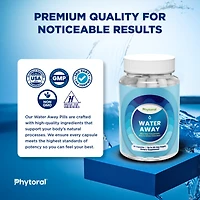 Phytoral Natural Diuretic Water Away Capsules, 60ct