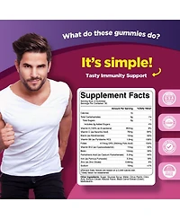 Adult Iron Vitamin Gummies, Grape, 60ct