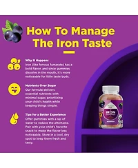 Kids Iron Gummies, Grapes, 60ct