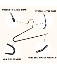 BP4U Open-Ended Heavy Duty Metal Pants Hangers
