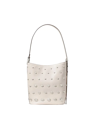 kate spade new york Halo Studded Fine Grain Leather Bucket Bag