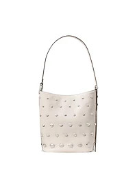 kate spade new york Halo Studded Fine Grain Leather Bucket Bag