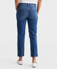 Liverpool Los Angeles Women's Kennedy Cropped Straight Blind-Hem Jeans