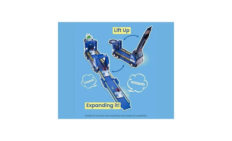 Robocar Poli Transforming Police Hq Playset & Trailer Truck | Role Play Toy with Vehicle Launchers (1 Poli Die-Cast Car Included)