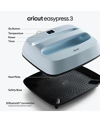 Cricut Explore 4 Cutting Machine and Easy Press 3 Combo with Htv Materials Bundle