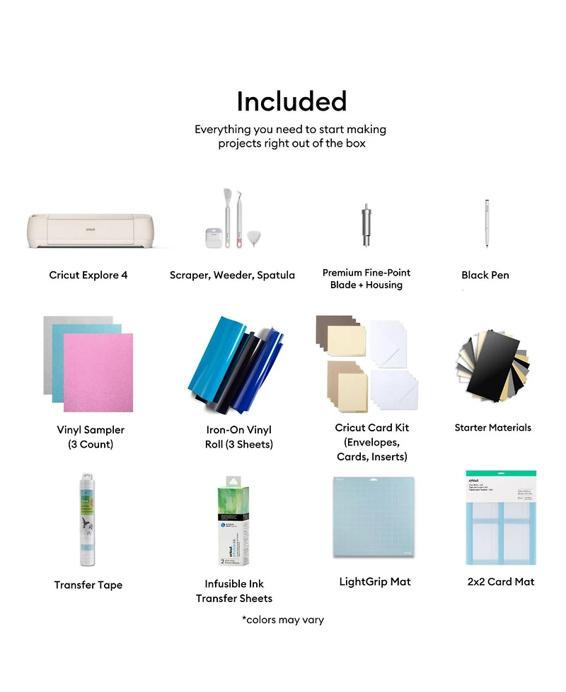 Cricut Explore 4 Craft Cutting Machine with Ultimate Card Making Bundle