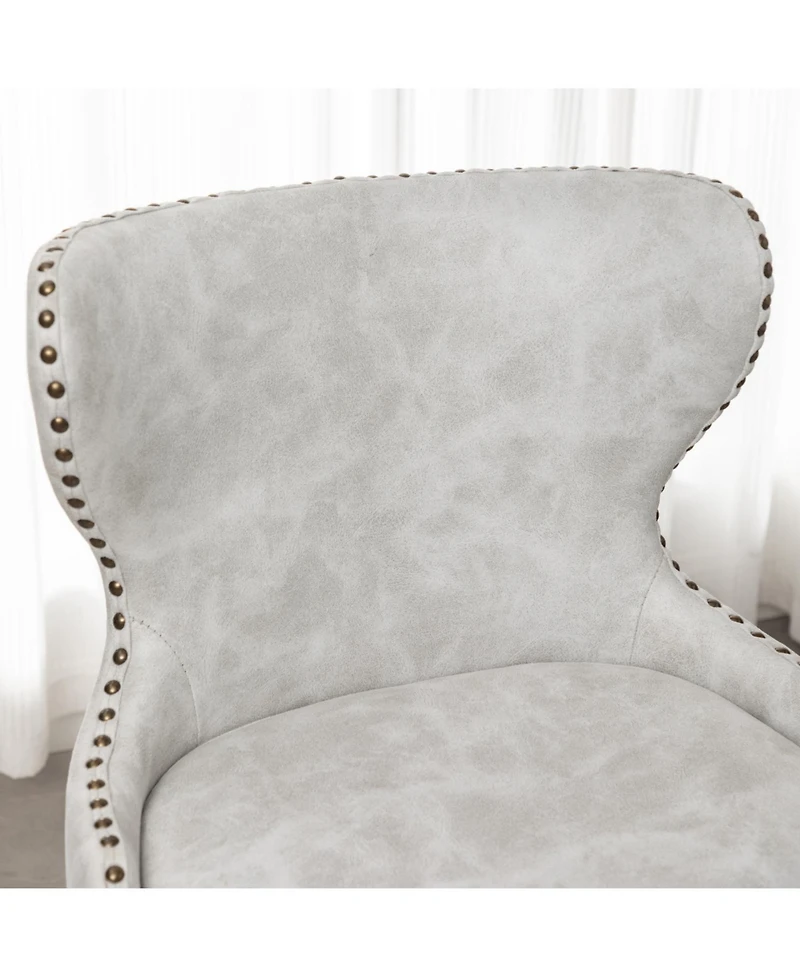 Streamdale Furniture Elegant Mid-Century Barstools with Button Tufted Backs