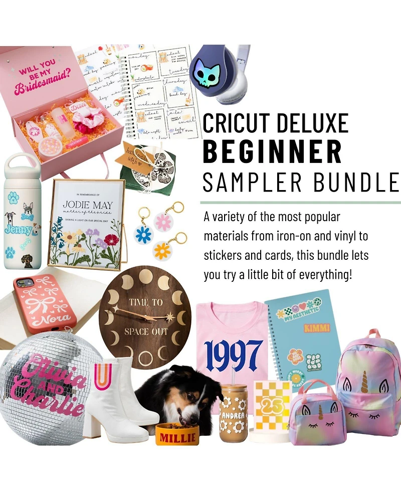 Cricut Deluxe All-in-One Materials & Accessories Bundle for Cricut Explore Air & Maker