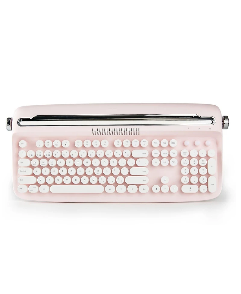 New Actto B503 Wireless Keyboard Retro Bluetooth Aesthetic Typewriter Style Keyboard with Integrated Stand
