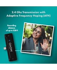 Movo Wmx-2-c Wireless Microphone for Usb-c Devices