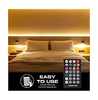 Monster Cable 25-Ft Ir Remote Controlled Rgb-ic Led Indoor Light Strip with Dynamic Color Flow and Sound Reactive Effects