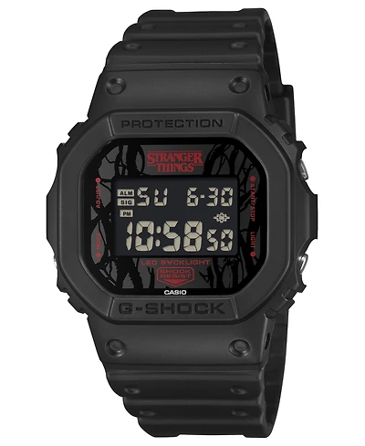 G-Shock Men's Japanese Quartz Black Resin Stranger Things Limited Edition Watch 42.8mm