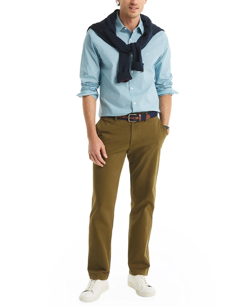 Nautica Men's Printed Regular-Fit Dress Shirt