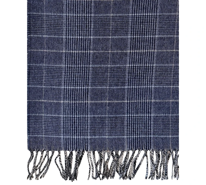 V. Fraas Men's Prince of Wales Plaid Scarf