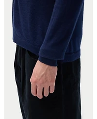 Gobi Cashmere Men's Silk Polo-Neck Cardigan