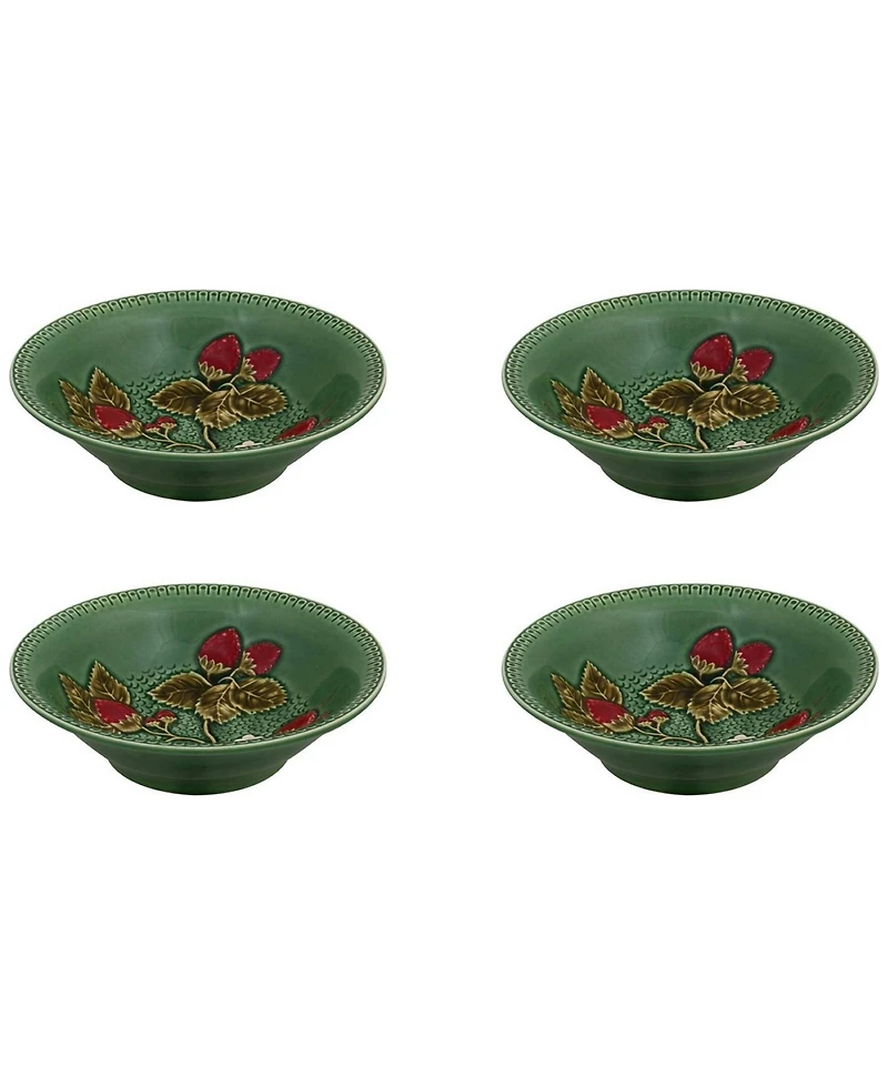 Bordallo Pinheiro Strawberries Bowls, Set of 4