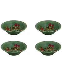 Bordallo Pinheiro Strawberries Bowls, Set of 4