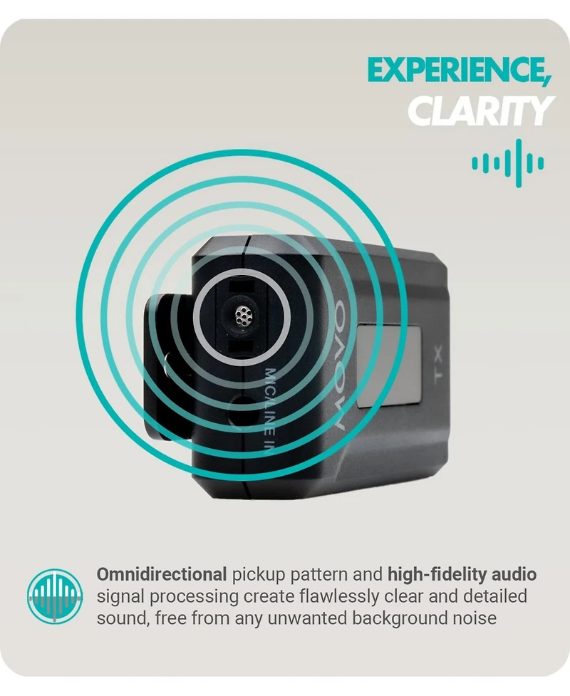 Movo Wmx-2-duo Dual Wireless Lavalier Microphone System with Charging Case for Cameras