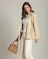 Avec Les Filles Women's Turtleneck Anorak Jacket