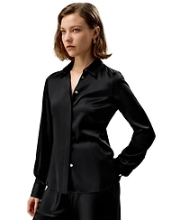 Lilysilk Women's Elegant Silhouette Silk Shirt