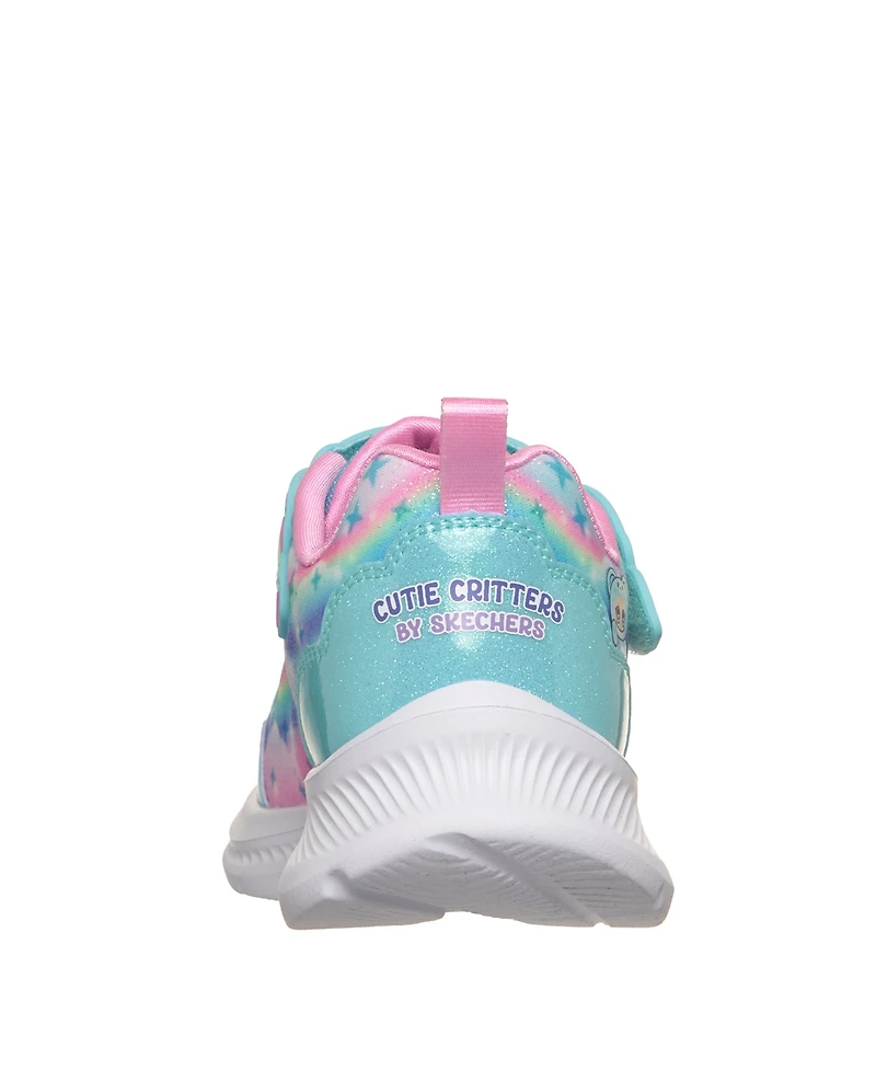 Skechers Little Girls Jumpsters - Cutie Critters Fastening Strap Casual Sneakers from Finish Line