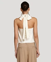 Avec Les Filles Women's Long Tie Halter Top