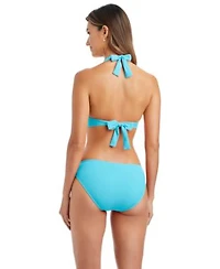 Bleu By Rod Beattie Womens V Neck Bikini Top Full Coverage Hipster Bottoms
