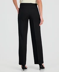Anne Klein Women's Pull-On Mid-Rise Wide-Pants