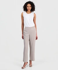 Anne Klein Women's High-Rise Pull-On Satin Trousers
