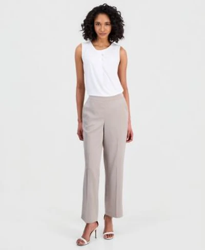 Anne Klein Womens High Rise Pull On Trousers