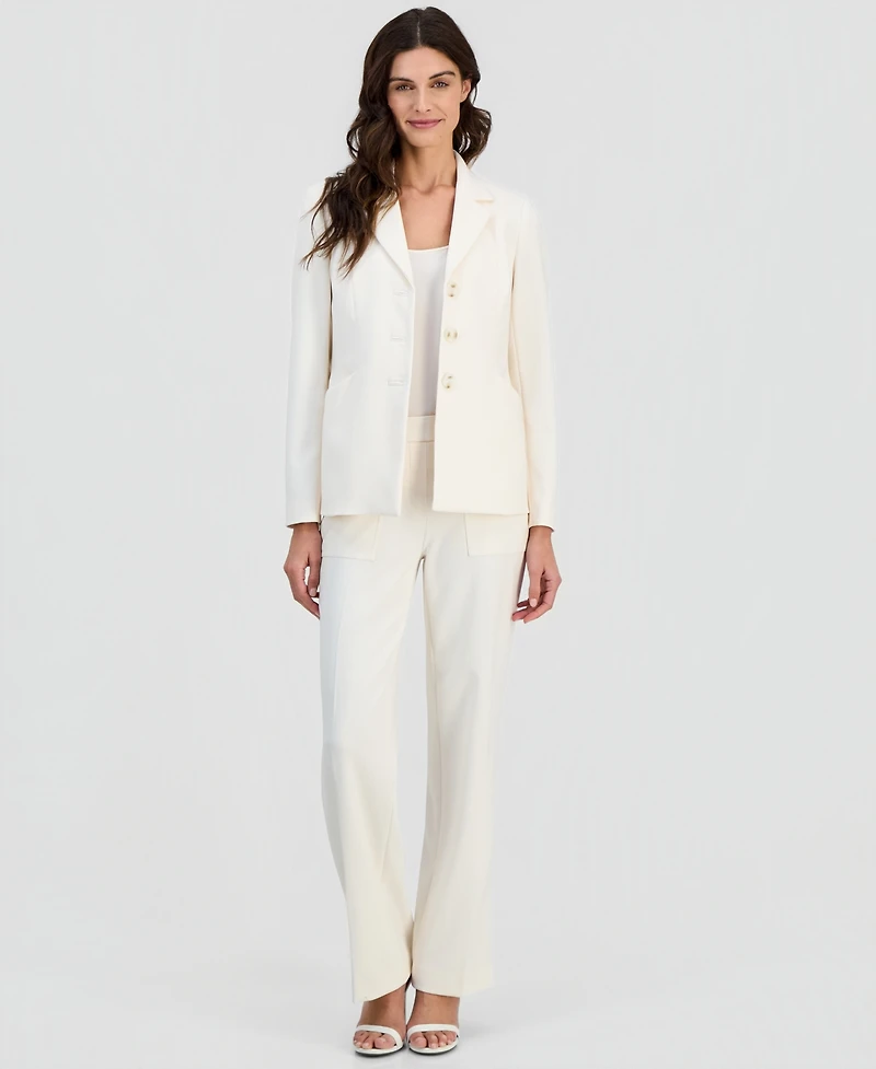 Anne Klein Women's Notch-Lapel Three-Button Blazer