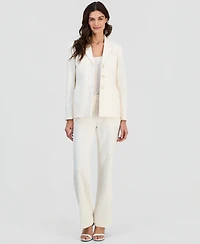 Anne Klein Women's Notch-Lapel Three-Button Blazer