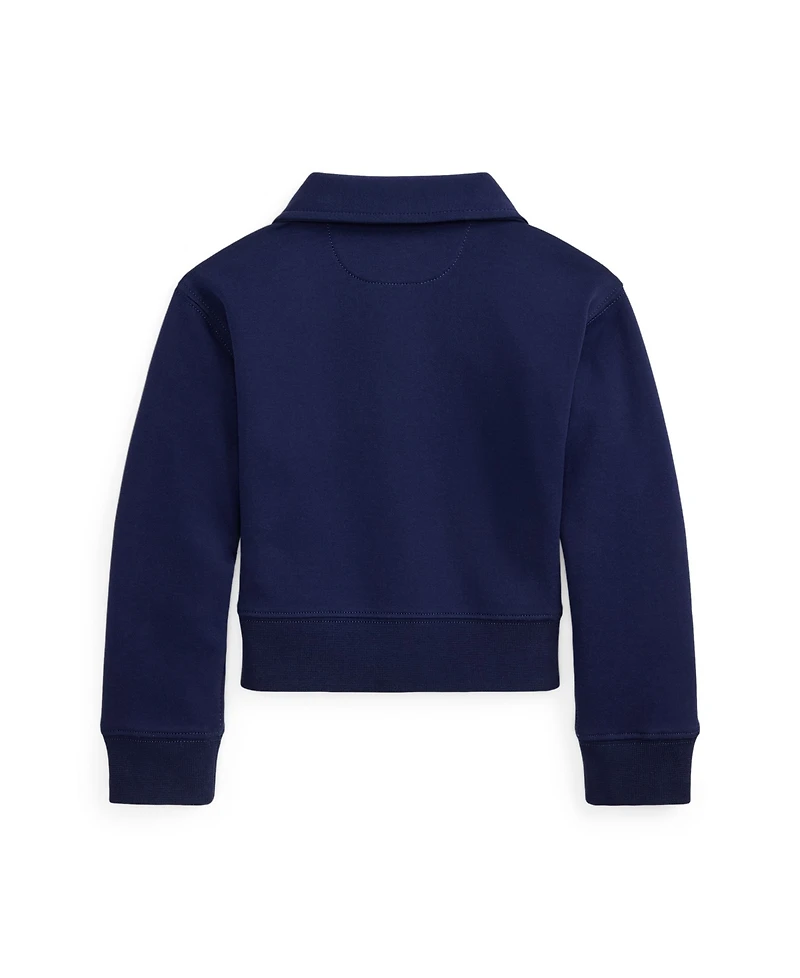 Polo Ralph Lauren Girls' 2T-6X Double-Knit Collared Sweater