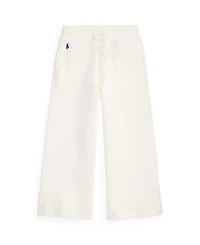 Polo Ralph Lauren Girls' 2T-6X Wide-Leg Double-Knit Sweatpants