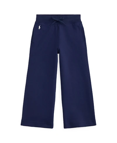 Polo Ralph Lauren Girls' 2T-6X Wide-Leg Double-Knit Sweatpants
