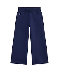 Polo Ralph Lauren Girls' 2T-6X Wide-Leg Double-Knit Sweatpants