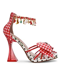 Betsey Johnson Women's Margret Ankle Charms Square Toe Dress Sandals