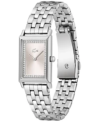 Lacoste Women's Catherine Silver Tone Stainless Steel Bracelet Watch, 28.3x20.7mm