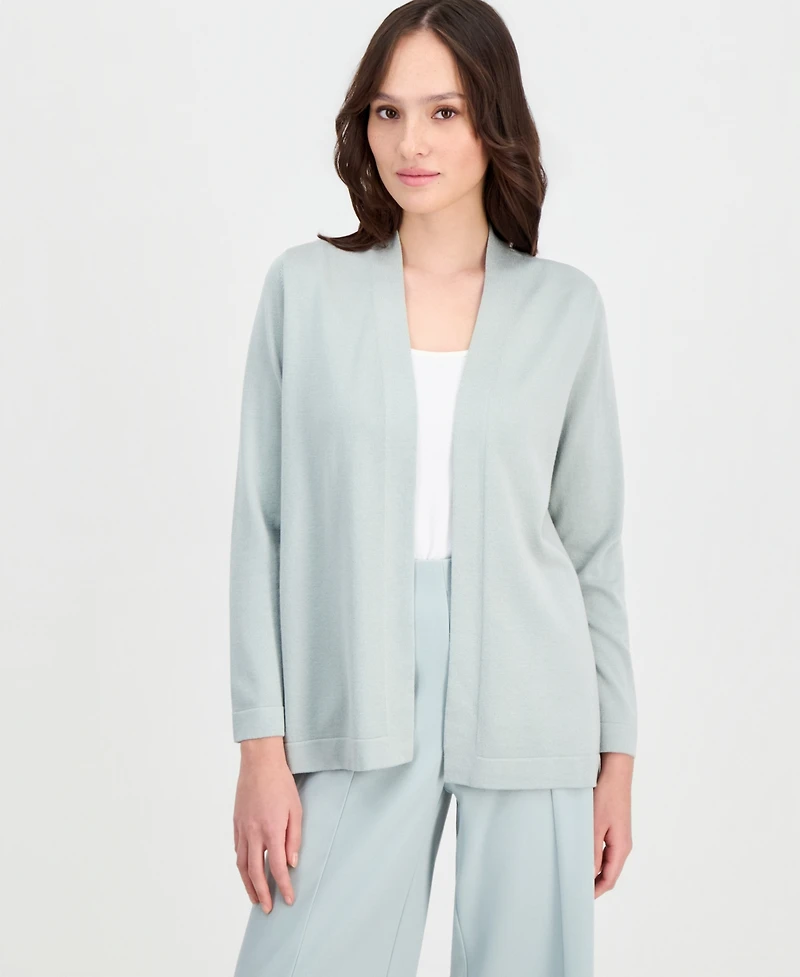 Anne Klein Essentials Petite Chatham Open-Front Cardigan