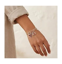 Wine And Cheese Bff Bangle Bracelet Set Of 2