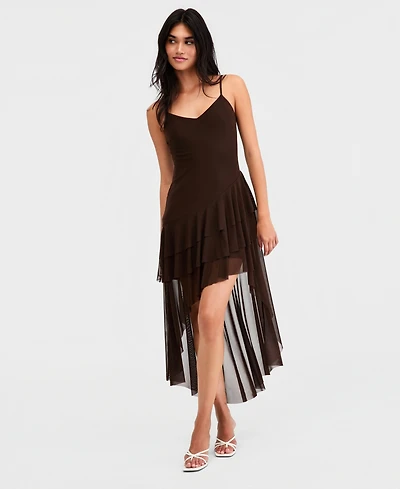Bar Iii Women's Tiered High-Low Dress, Macy's Exclusive