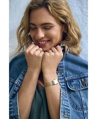 Fossil Women's Scarlette Three-Hand Date Two-Tone Stainless Steel Watch, 32mm