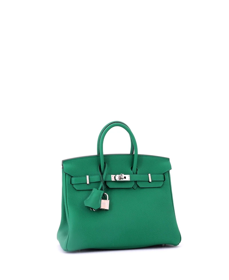 Pre-Owned HERMES Birkin Handbag Togo with Palladium Hardware