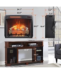 Clihome 23-Inch Infrared Electric Fireplace Insert