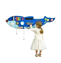 Slickblue Orca Activity Wall Busy Board Panels, 12 Activities, Montessori Sensory Wall Toy for Kids 3-12 Years