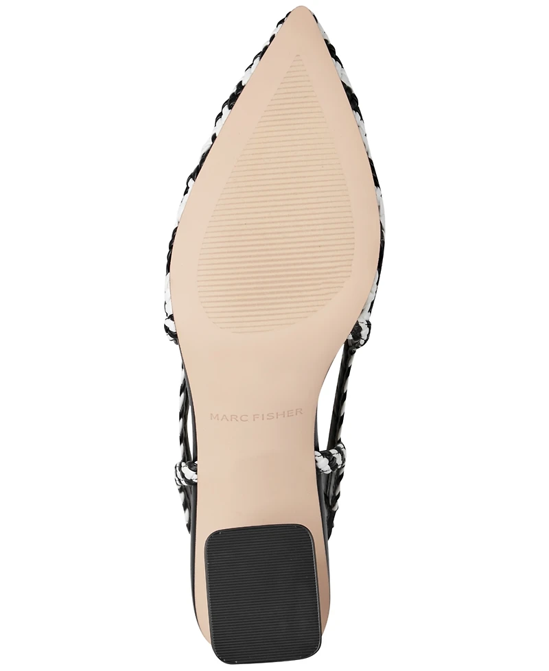 Marc Fisher Women's Latiya Woven Slingback Dress Pumps