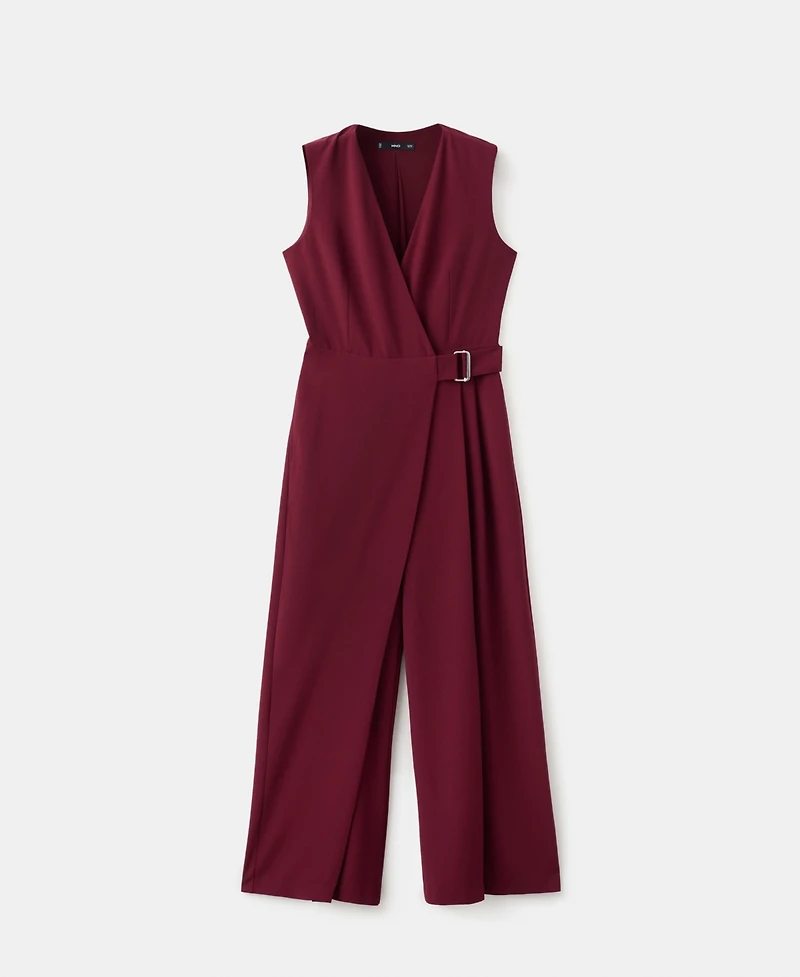Mango Women's Belt Wrap Jumpsuit