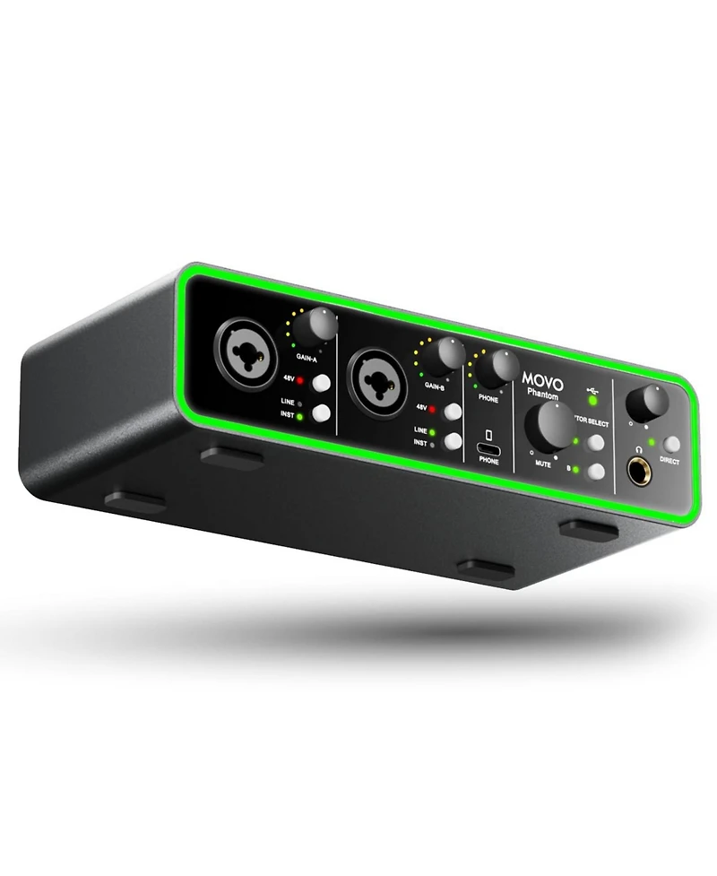 Movo Phantom Dual Channel Usb/Usb-c Audio Interface